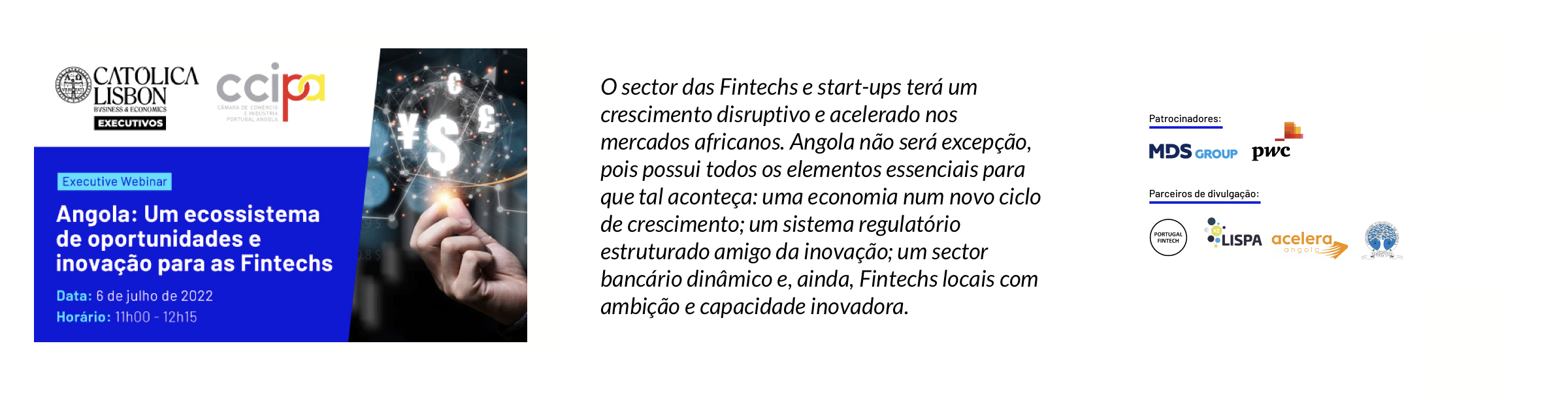 Executive Webinar | Angola: Um ecossistema de oportunidades e inovação para as Fintechs
